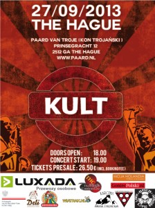 Koncert zespołu KULT - plakat