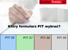 Który formularz PIT wybrać?