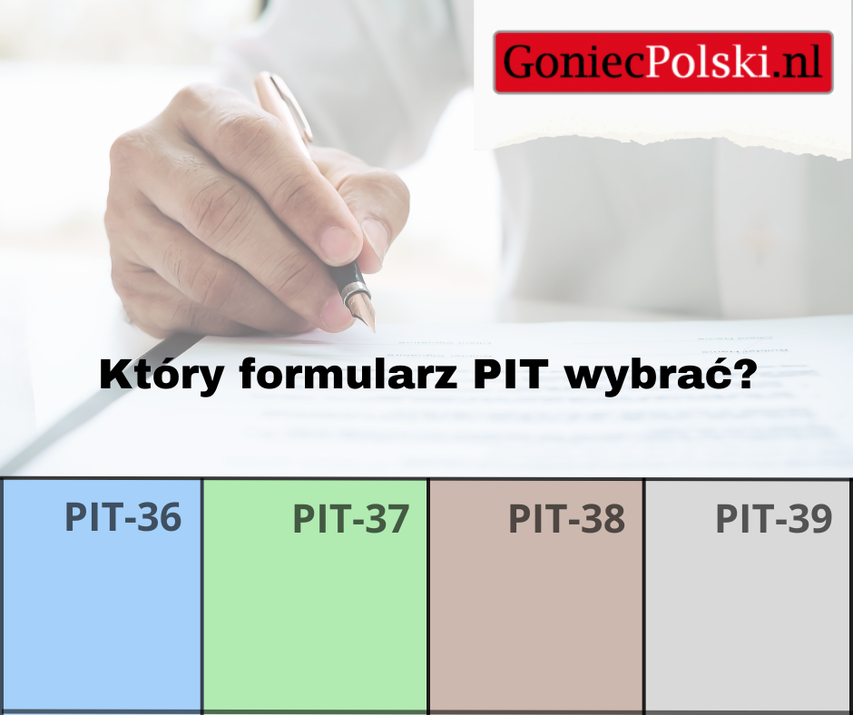 Który formularz PIT wybrać? To należy od źródła dochodu. Dowiedz się kiedy użyć PIT-36, PIT-37, PIT-38, albo PIT-39.